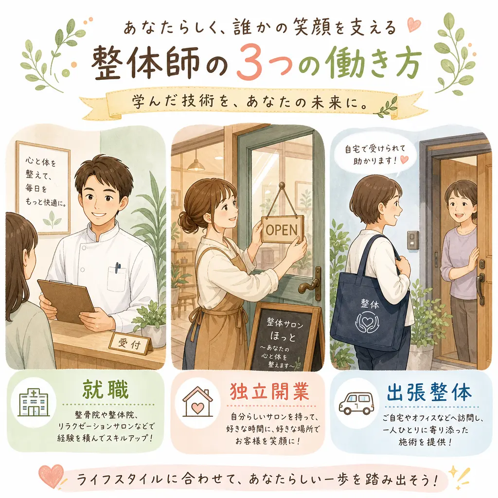 類似する国家資格との違い - 整体師 資格 種類と取り方